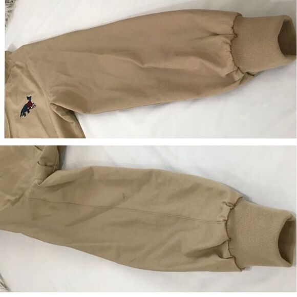 Parra Anxious Dog Jacket Tan Bomber Jackets Size Medium - Picture 10 of 16